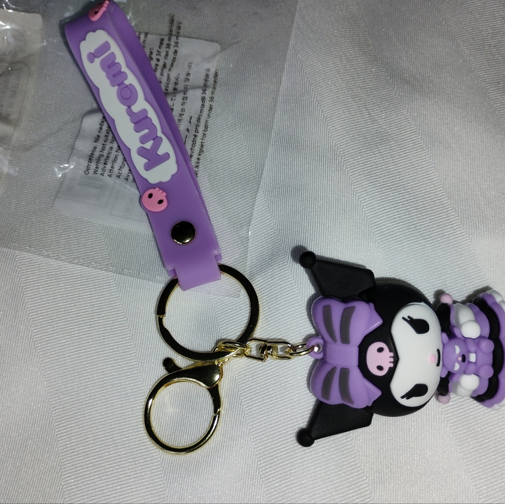 3@$21 deals, NWT Kuromi key chain & Wristlet - Picture 3 of 4